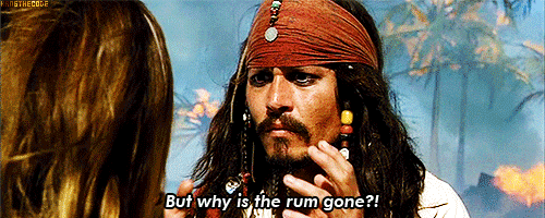 Why is the rum gone?
